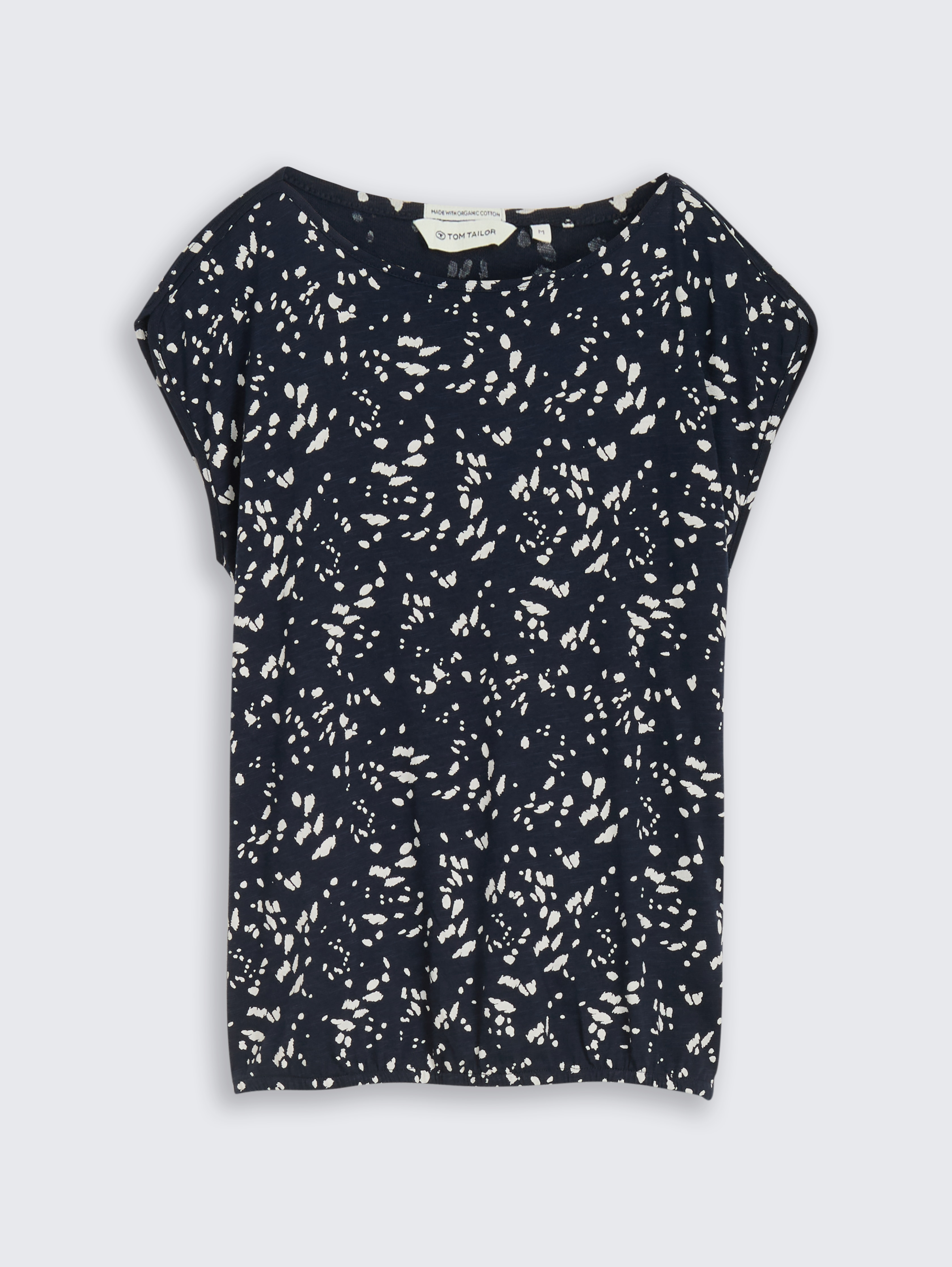 T-Shirt aus Baumwolle von Women, navy dot