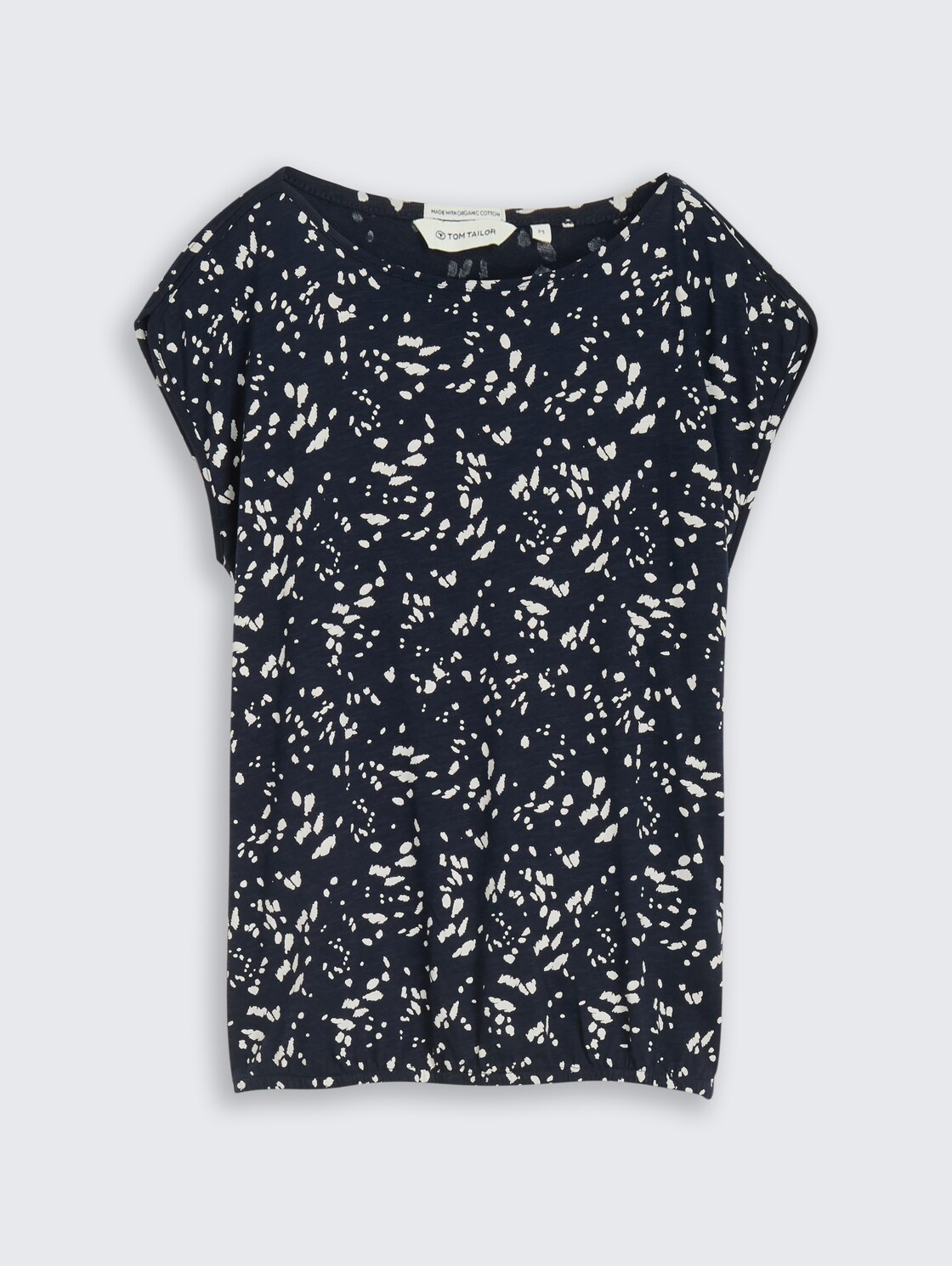 T-Shirt aus Baumwolle - navy dot - Vorder-Produkt-Ansicht