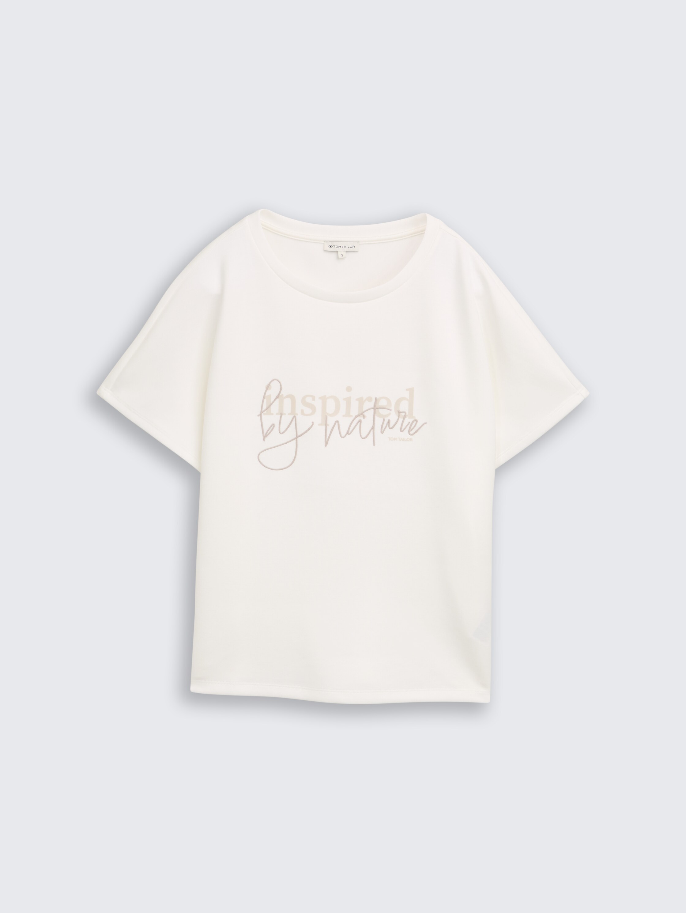 Loose-fit scuba T-shirt with print - off_white_3 - 