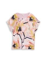 Nicht ausgewählt, T-Shirt im Material-Mix von Tom Tailor, rosa