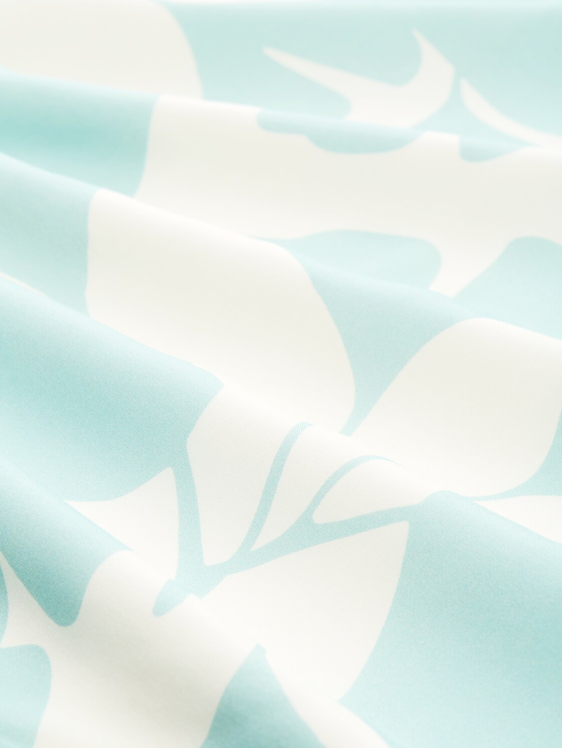 T-Shirt im Material-Mix - big mint ginkgo - Material-Ansicht