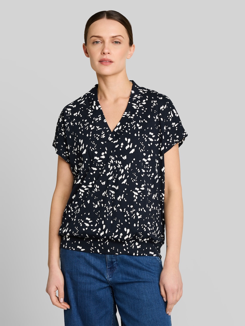 T-shirt met patroon door Women, navy dot