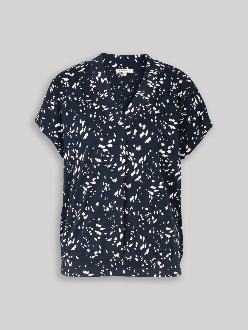 T-shirt with pattern by Women, navy dot