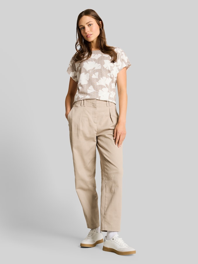 T-Shirt mit Muster von Women, ginkgo knit optic