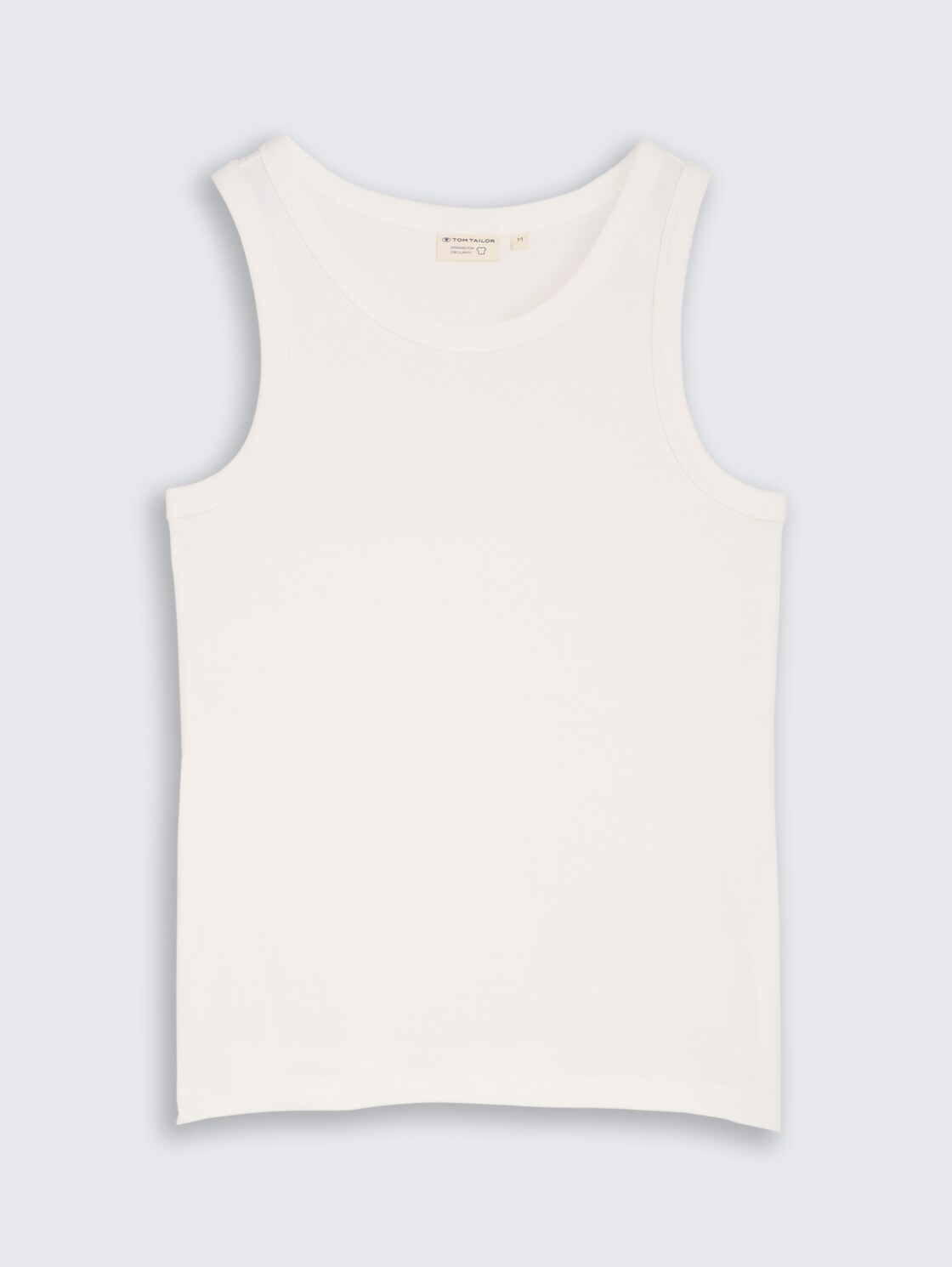 Basic Top mit Stretch - Whisper White - Vorder-Produkt-Ansicht