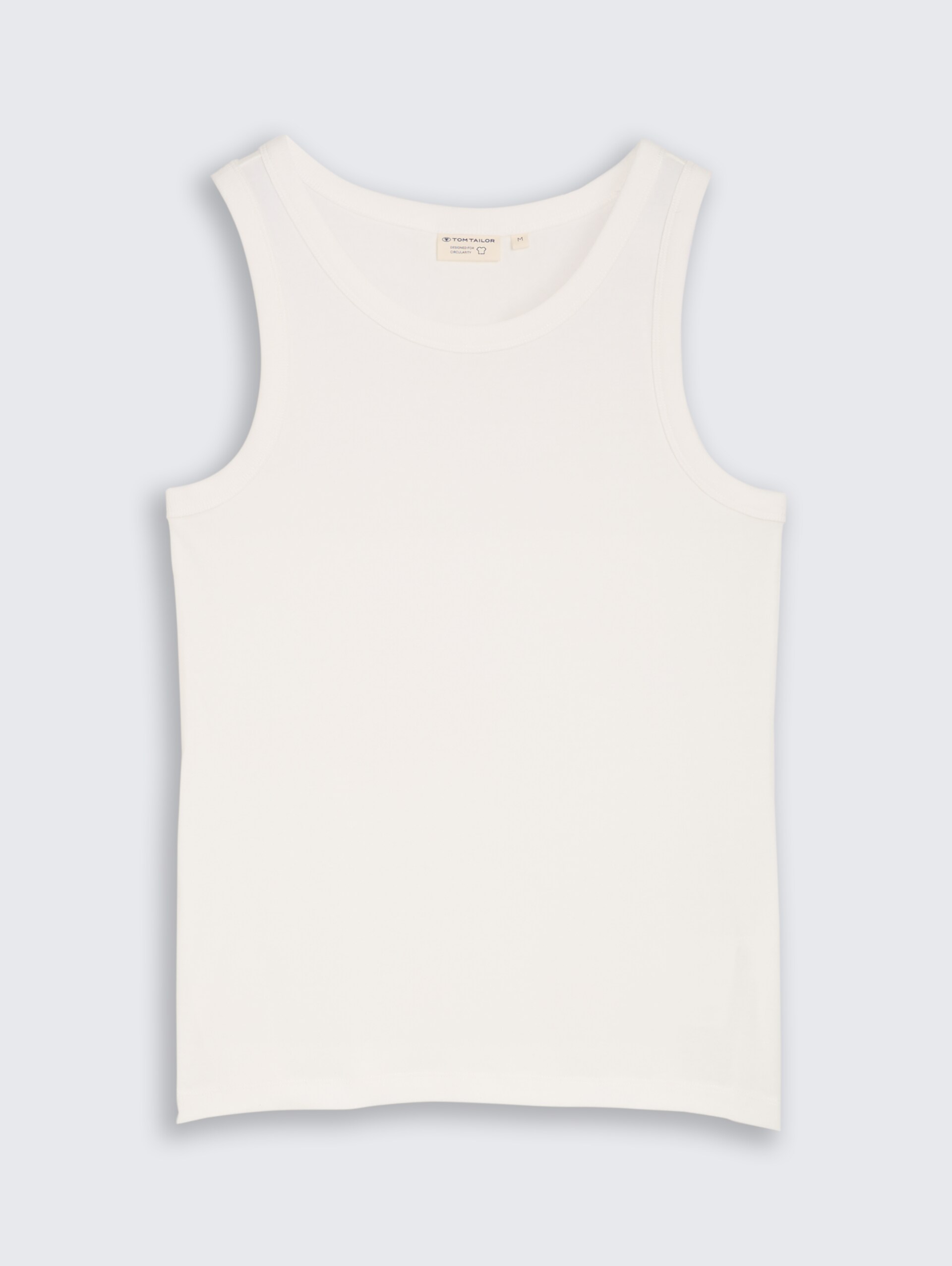 Basic Top mit Stretch - Whisper White - Vorder-Produkt-Ansicht