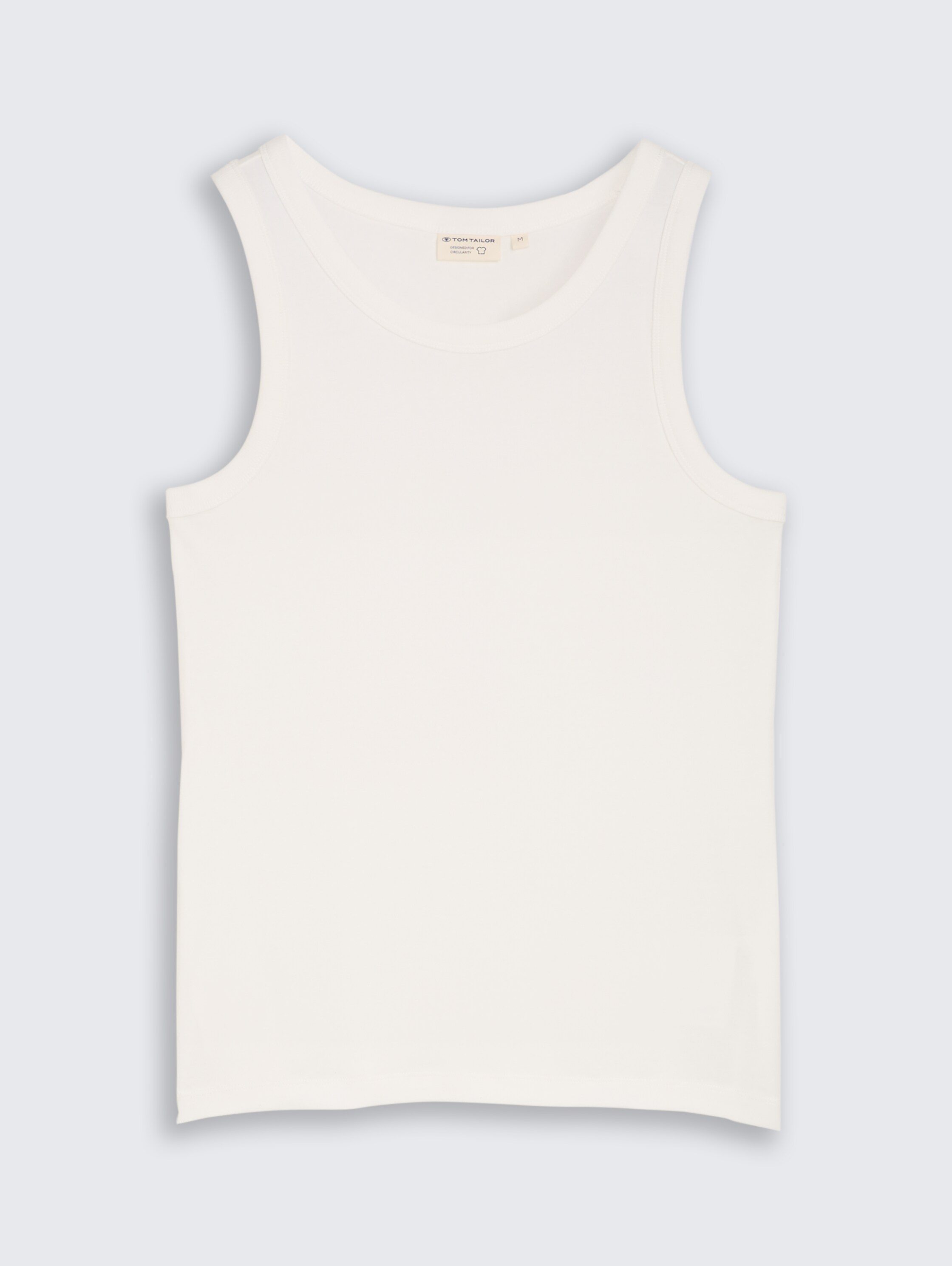 Basic top met stretch - whisper_white - 