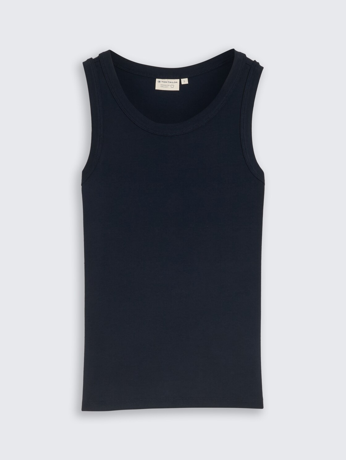 Basic Top mit Stretch - sky captain blue - Vorder-Produkt-Ansicht