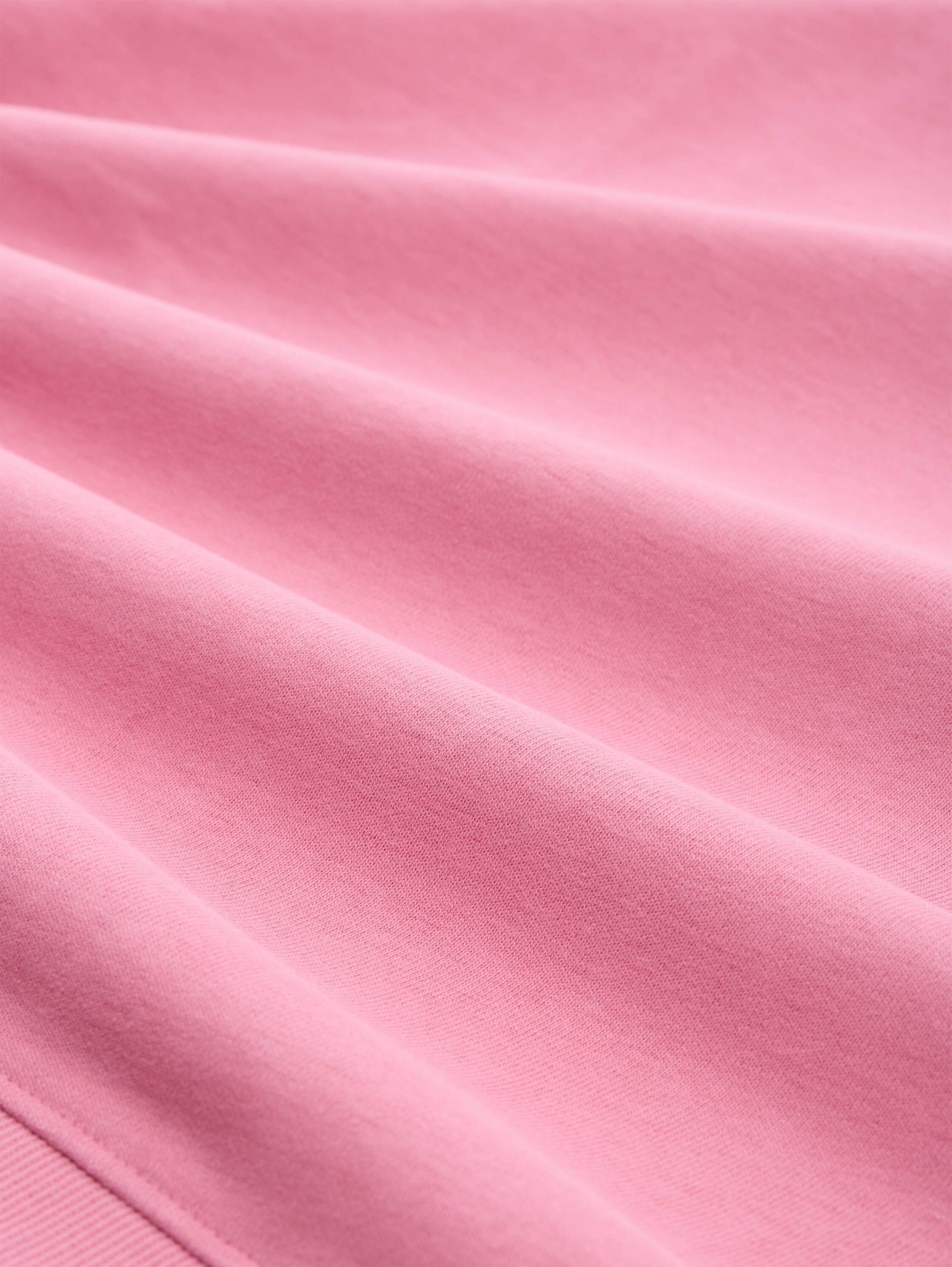 Hoodie Sweatshirt mit Stickerei - Soft Blush Rose - Material-Ansicht