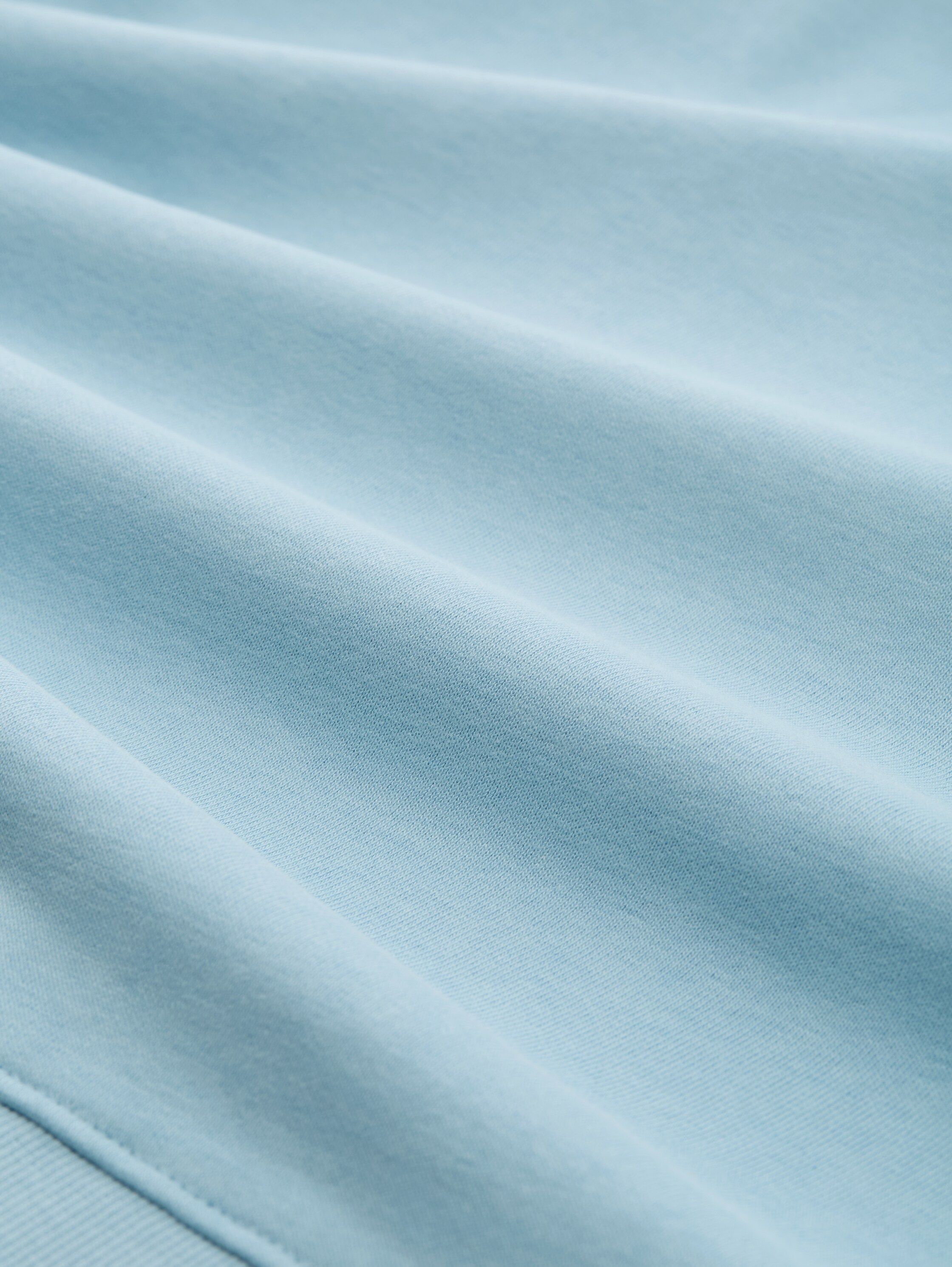 Hoodie Sweatshirt mit Stickerei - calm cloud blue - Material-Ansicht