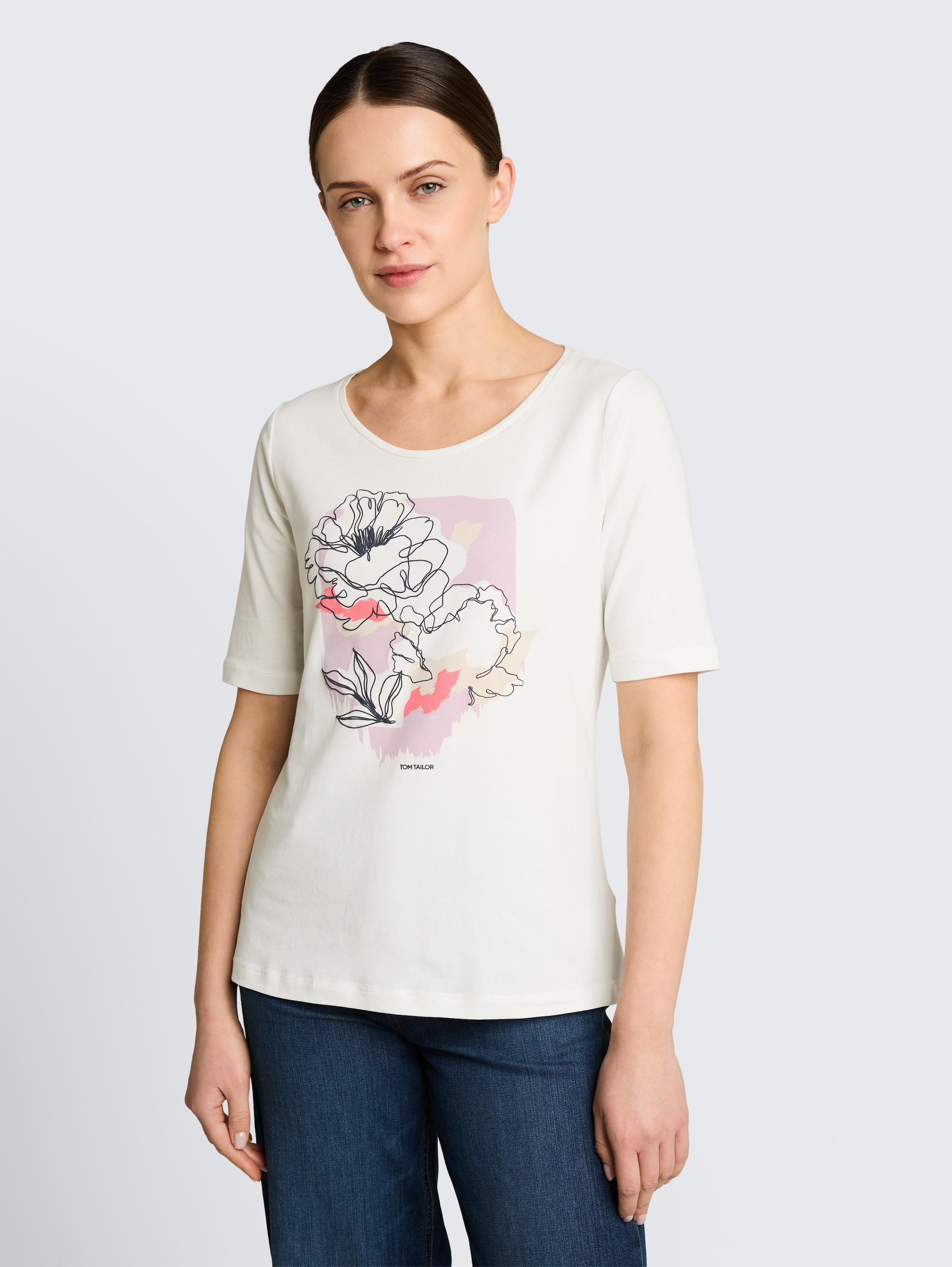 T-shirt met print - whisper_white - 