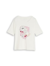 Nicht ausgewählt, T-Shirt mit Print von Tom Tailor, weiß