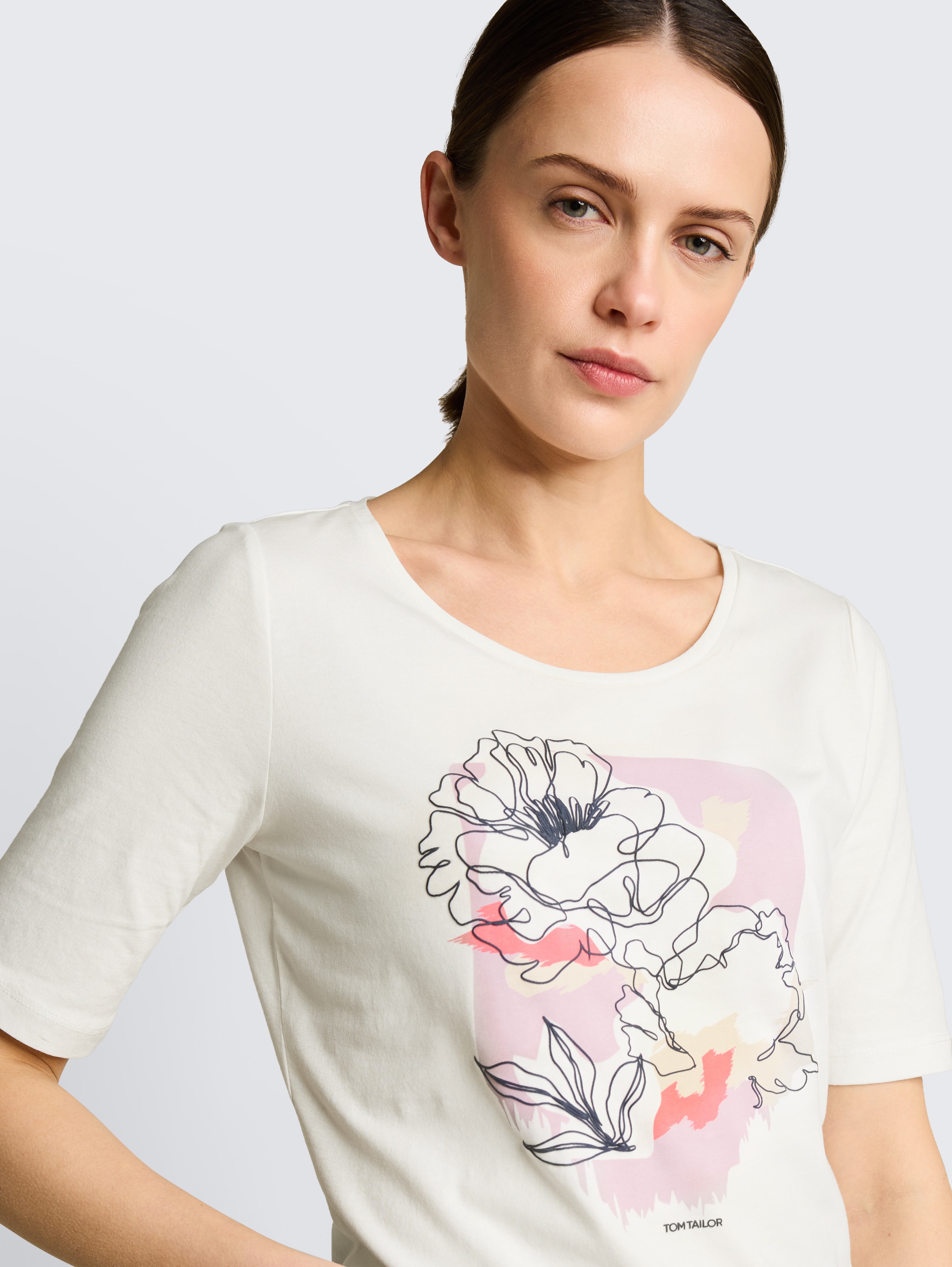 T-shirt met print - whisper_white - 