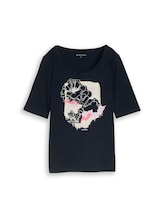 Ausgewählt, T-Shirt mit Print von Tom Tailor, blau