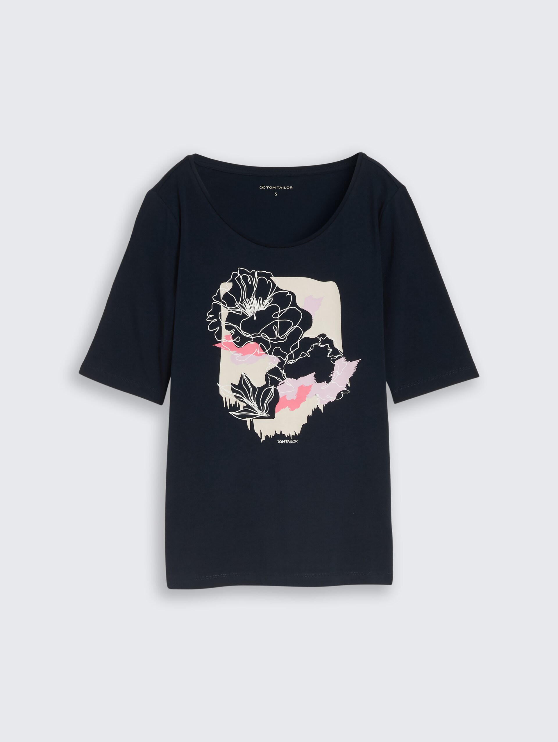 T-shirt with print - sky captain blue - Front product view