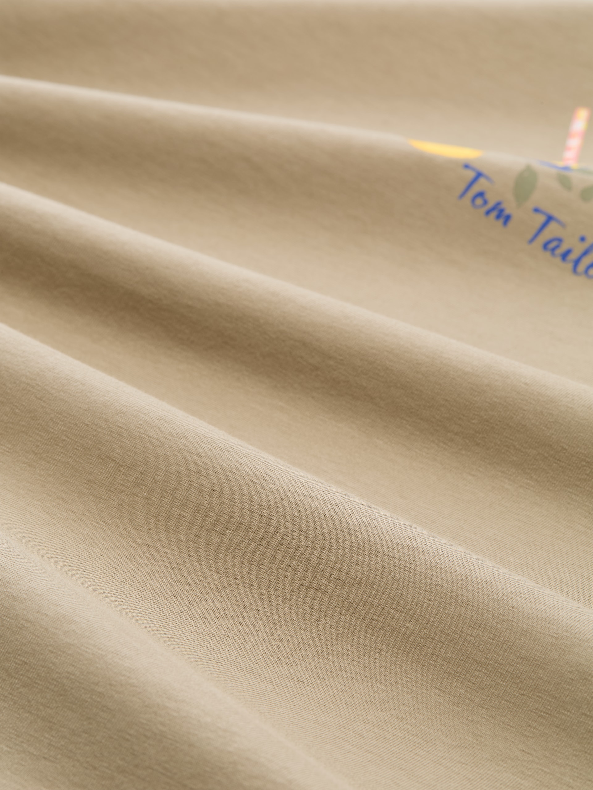 T-shirt met print - Silver Olive - Materiaalweergave