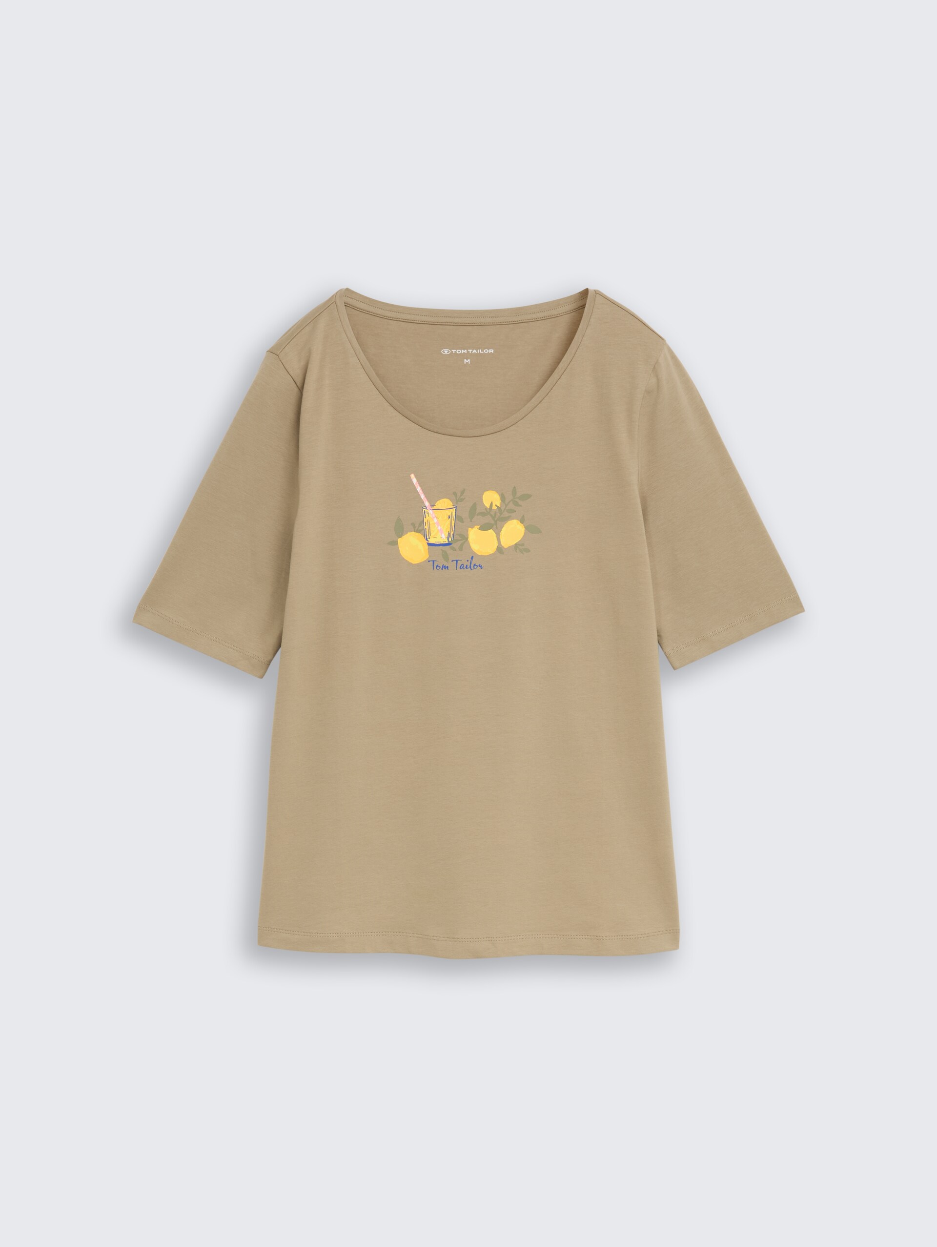 T-shirt met print - Silver Olive - Product vooraanzicht