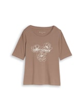 Nicht ausgewählt, T-Shirt mit Print von Tom Tailor, braun