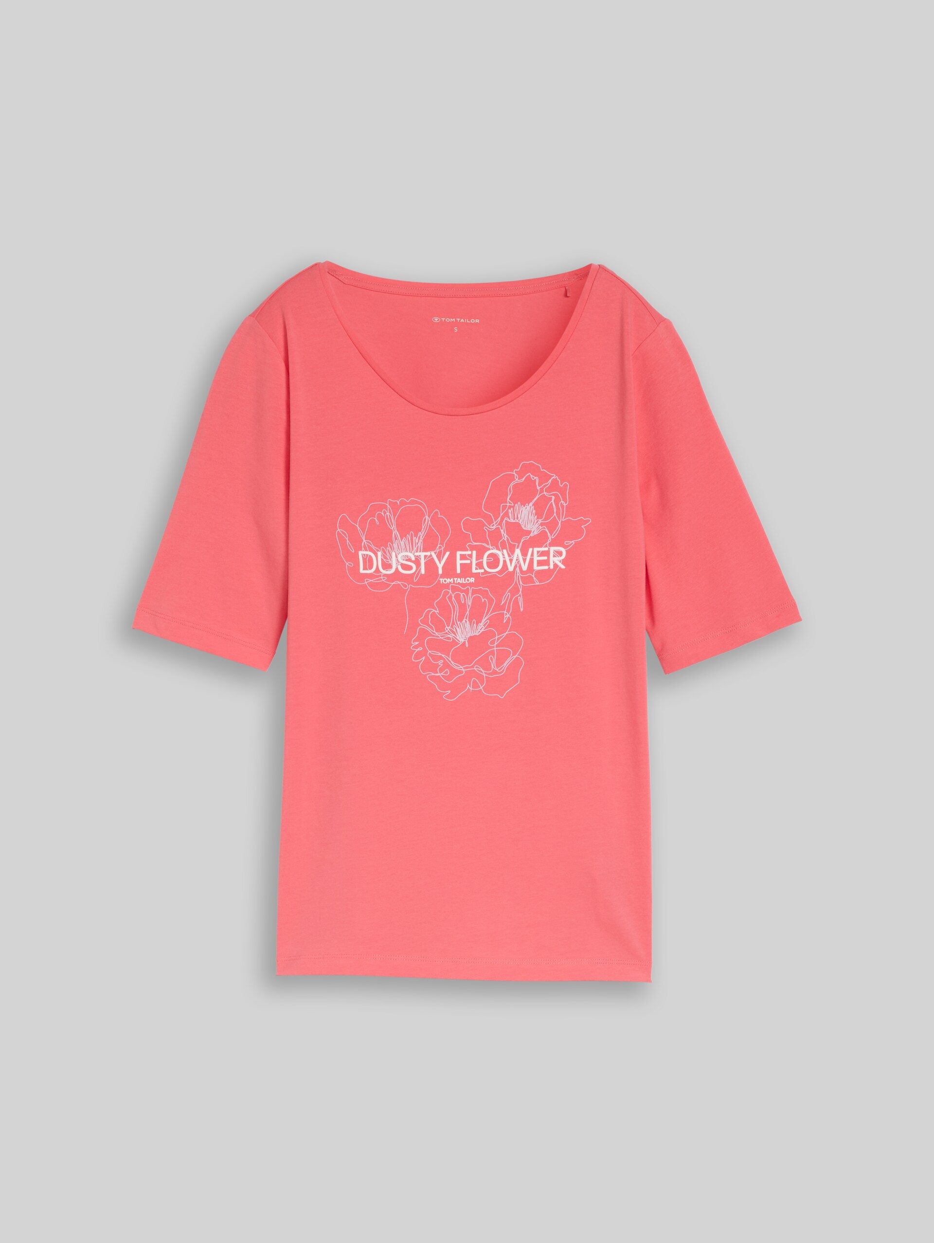 T-Shirt mit Print - soft coral pink - Vorder-Produkt-Ansicht