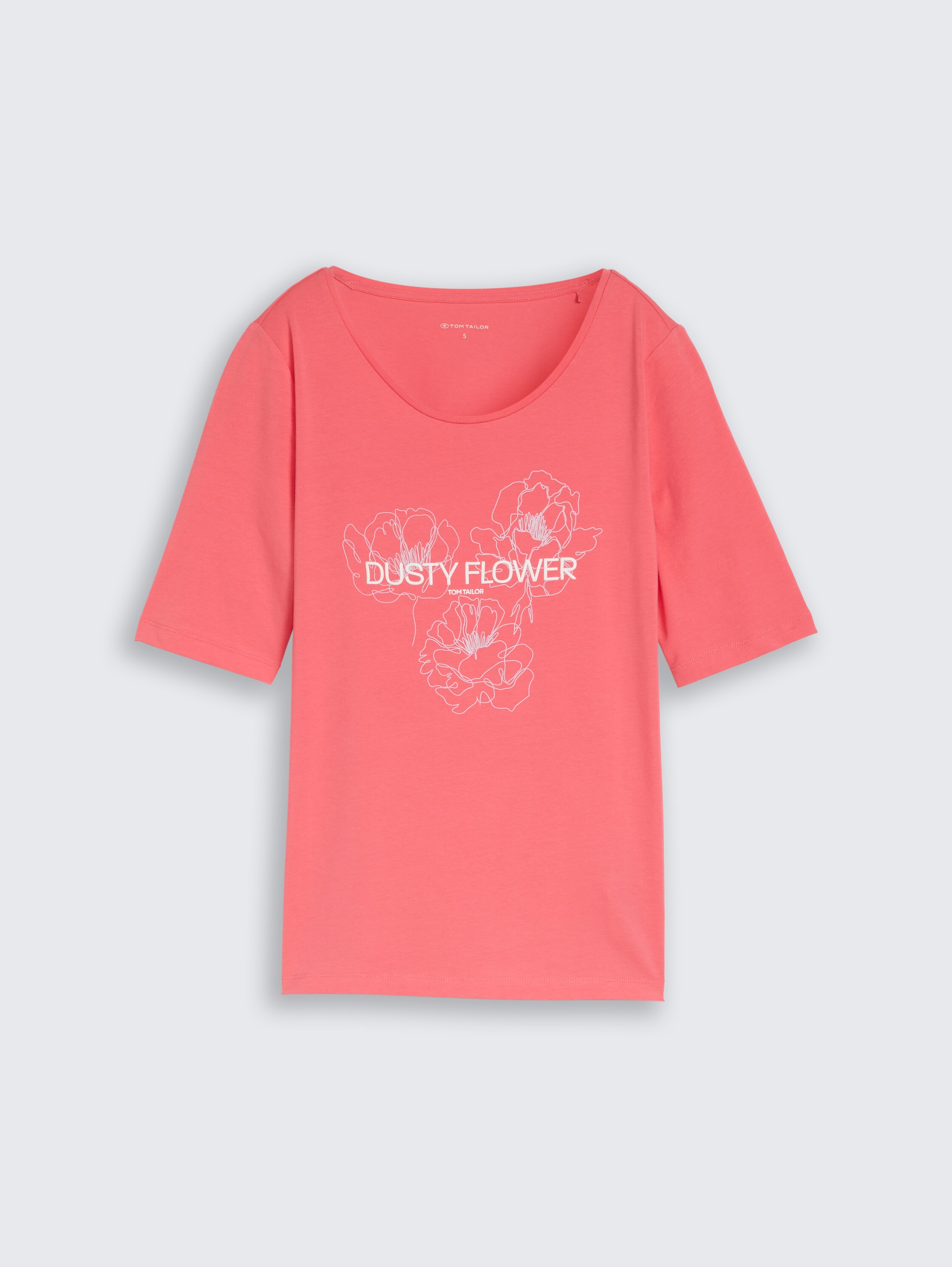 T-shirt with print - soft_coral_pink - 