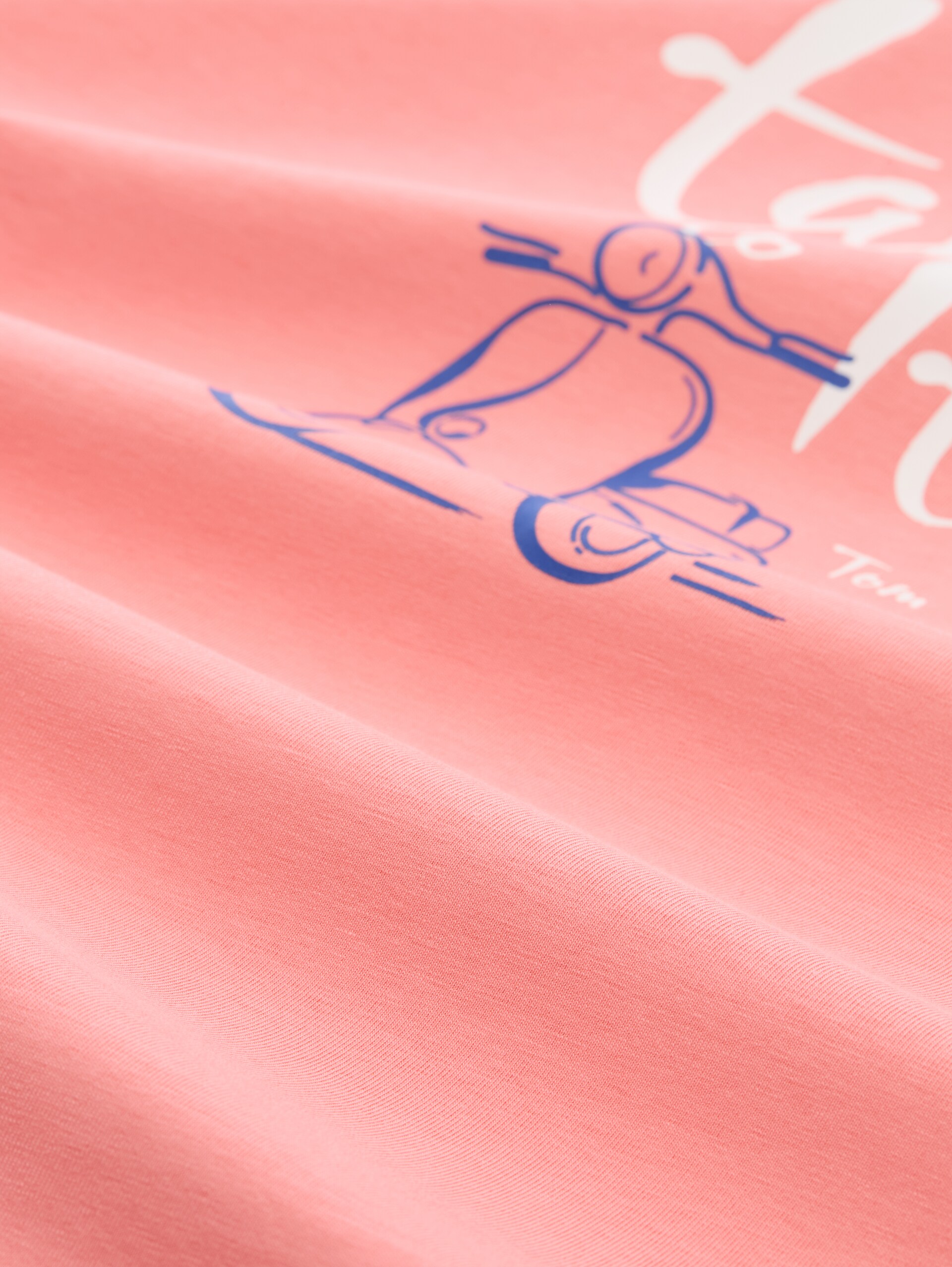 T-shirt met print - soft fuchsia pink - Materiaalweergave