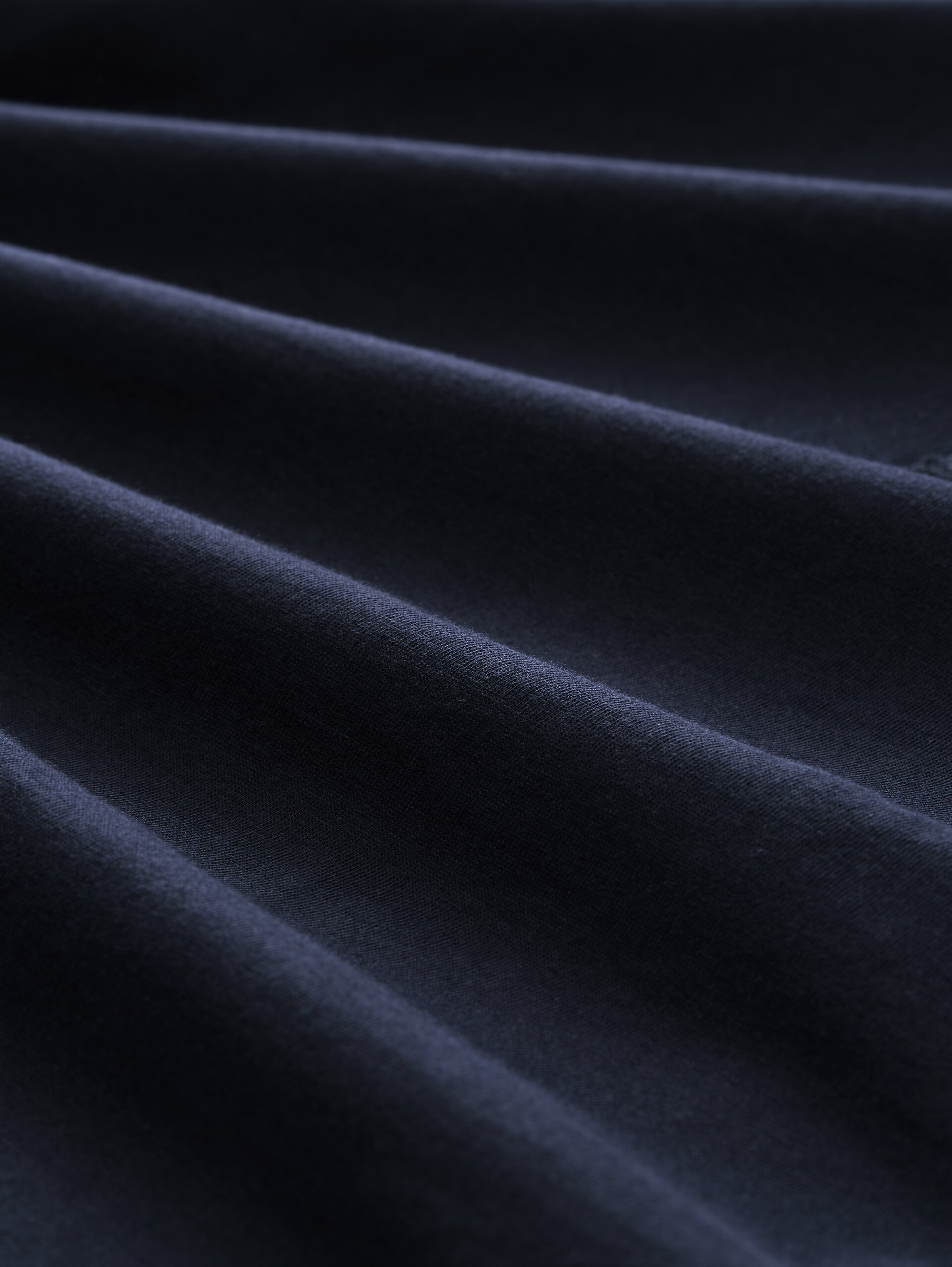 Boxy fit T-shirt met borstzak - sky captain blue - Materiaalweergave