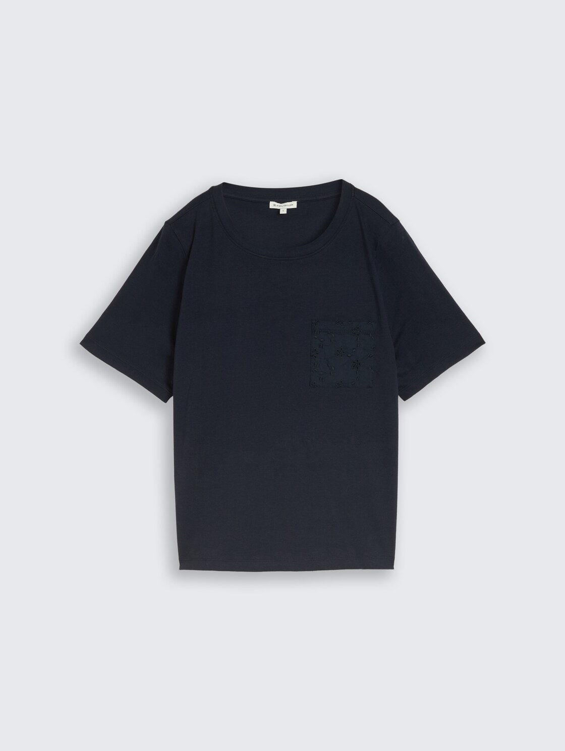 Boxy Fit T-Shirt mit Brusttasche - sky captain blue - Vorder-Produkt-Ansicht