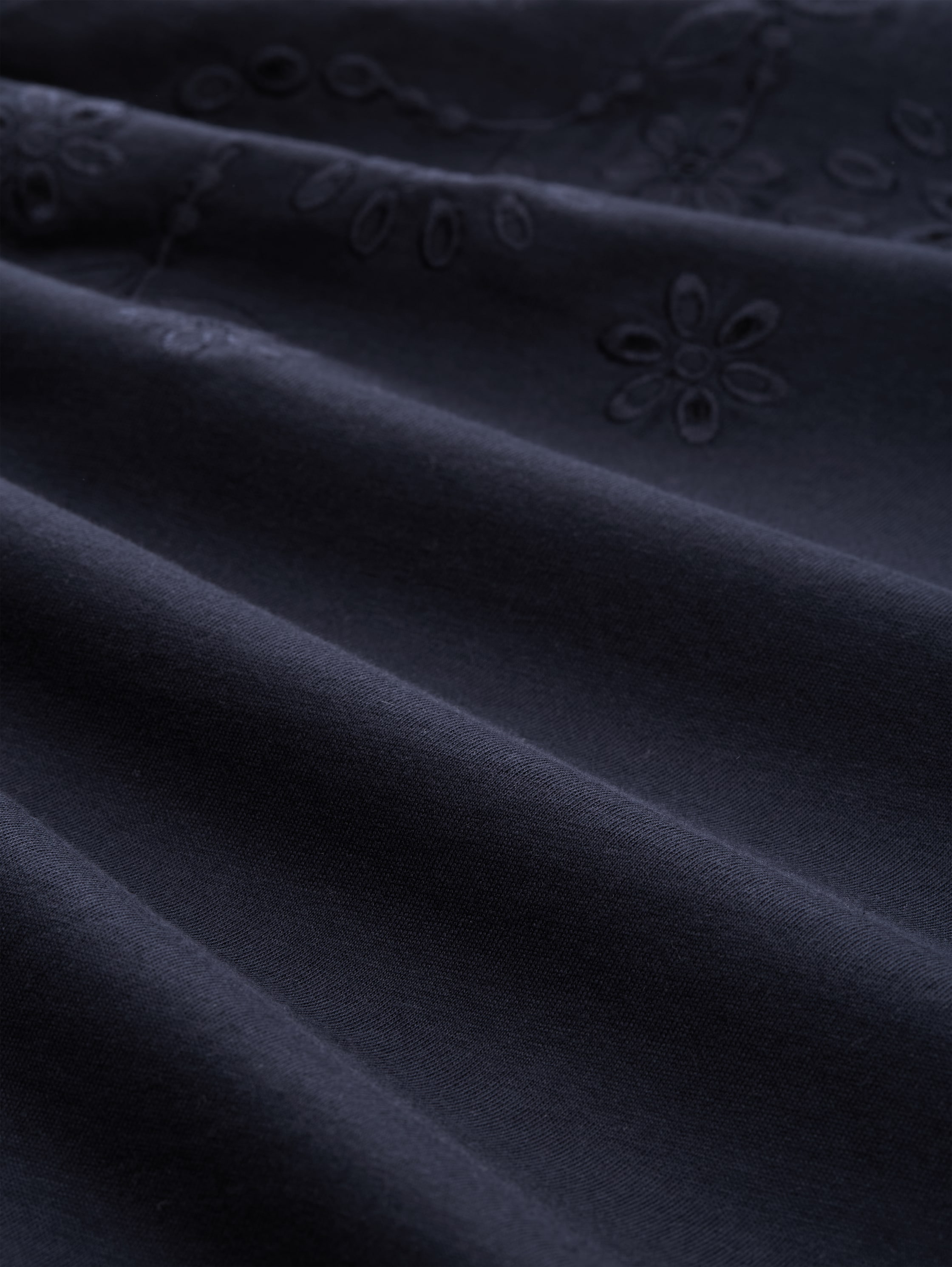 T-shirt met opengewerkte borduursels - sky_captain_blue_1 - 