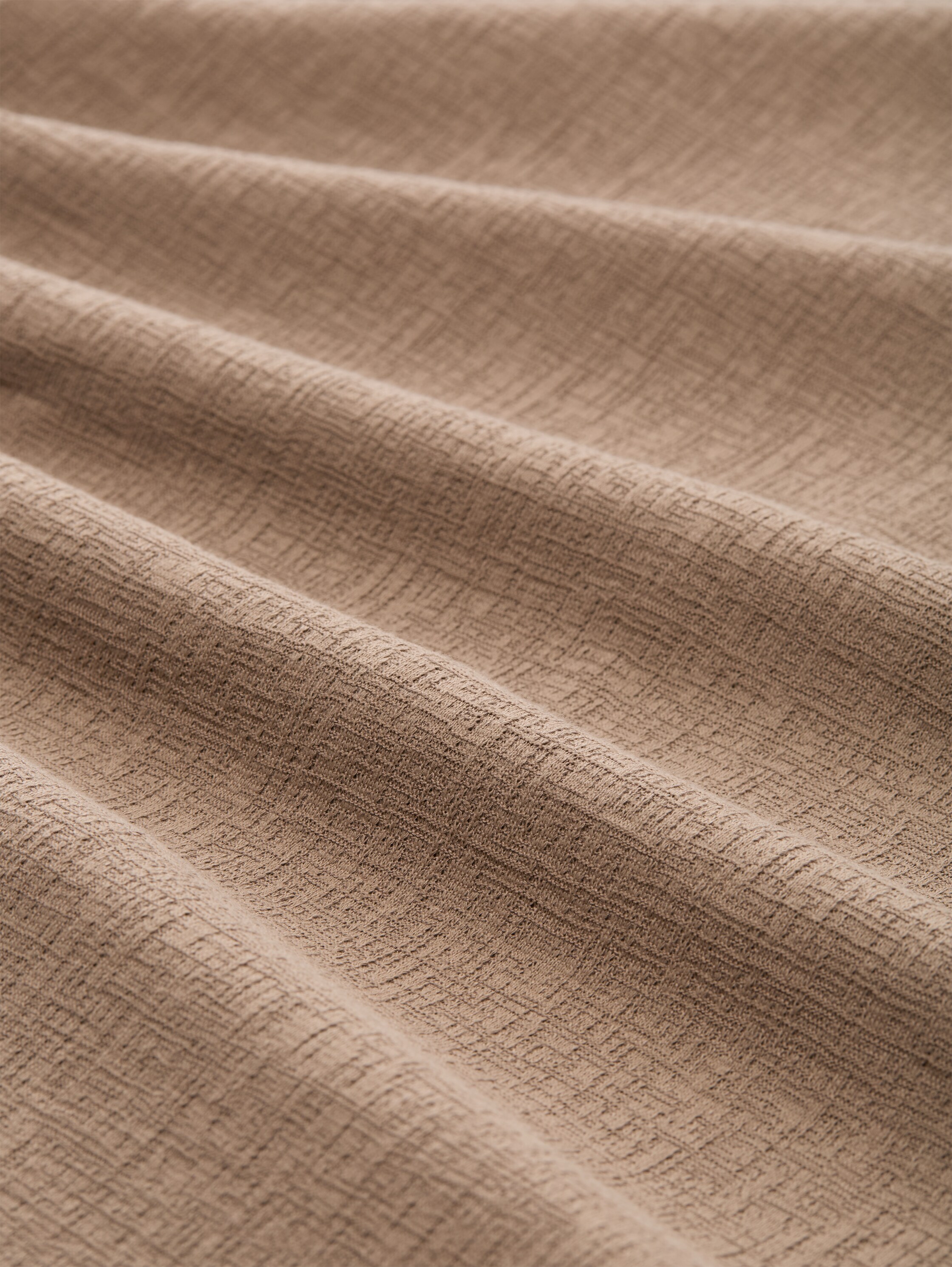 Loose fit T-shirt met reverskraag - taupe_grey - 