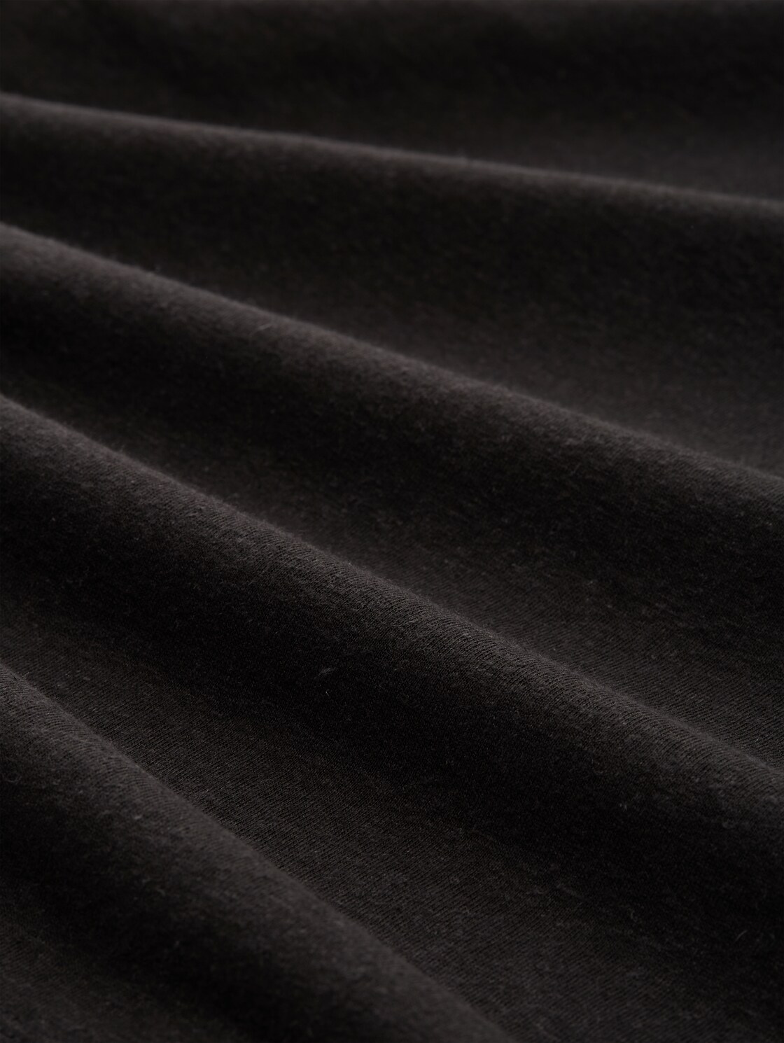 Top mit Leinenanteil - deep black - Material-Ansicht