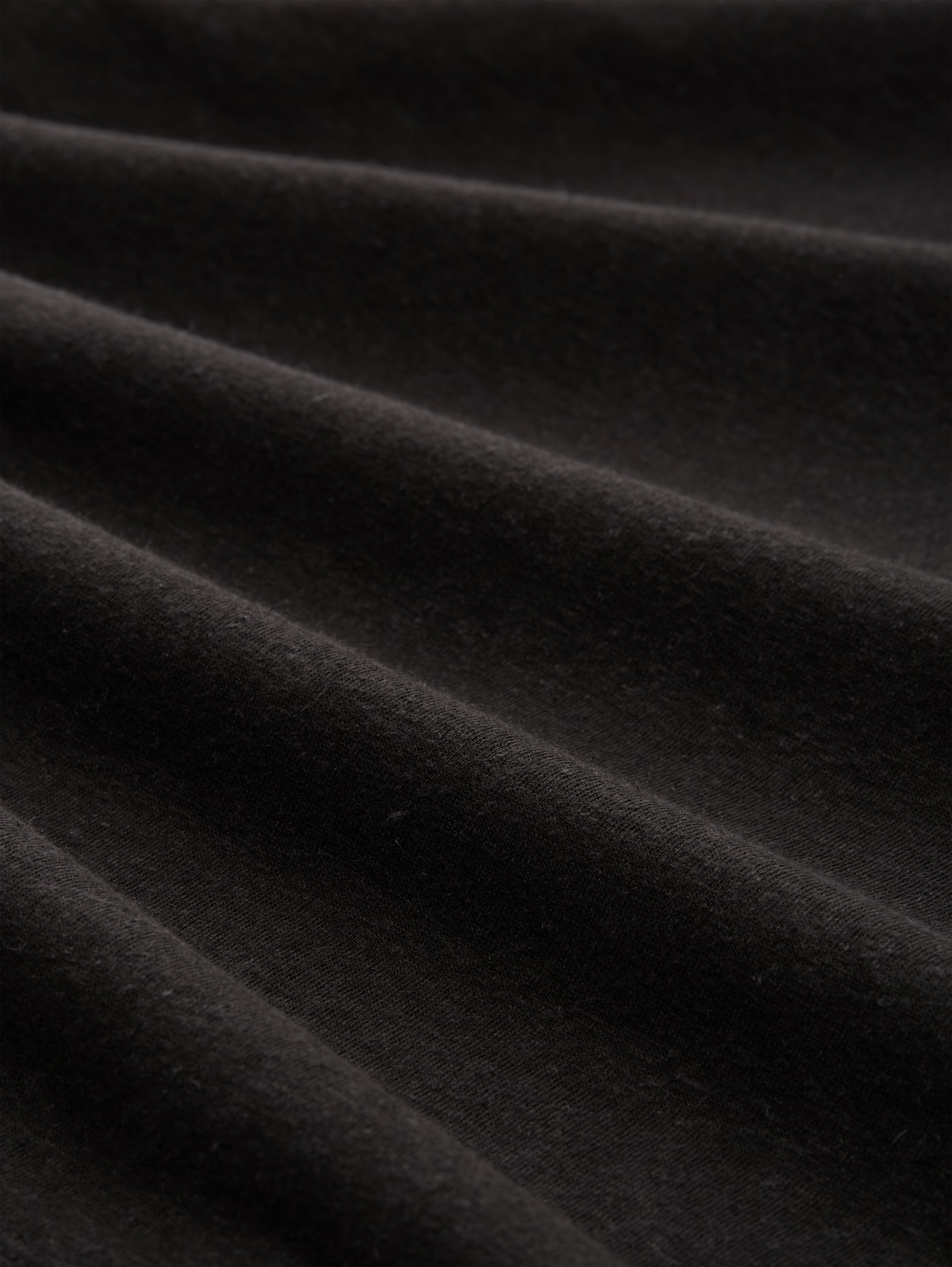 Top mit Leinenanteil - deep black - Material-Ansicht