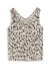 Nicht ausgewählt, Top mit Leinenanteil von Tom Tailor, beige