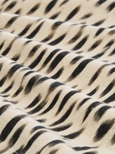 Top mit Leinenanteil - sand stone beige abstract dot - Material-Ansicht