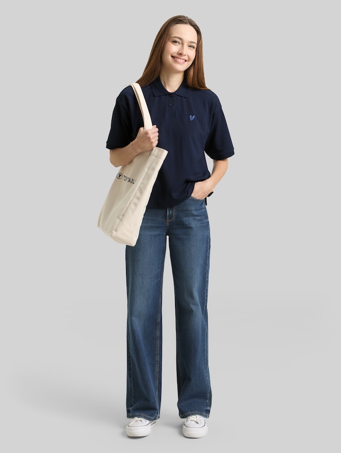 Losvallend poloshirt door Women, sky captain blue
