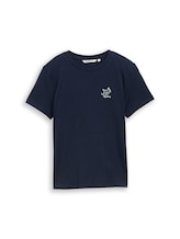 Nicht ausgewählt, T-Shirt mit Stickerei von Tom Tailor, blau