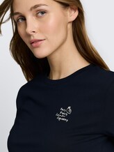 T-shirt avec broderie - sky captain blue - Vue détaillée du modèle