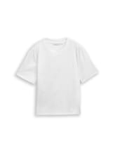 Nicht ausgewählt, Boxy Fit T-Shirt mit Stickereien von Tom Tailor, weiß