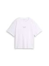 Nicht ausgewählt, Boxy Fit T-Shirt mit Stickerei von , weiß