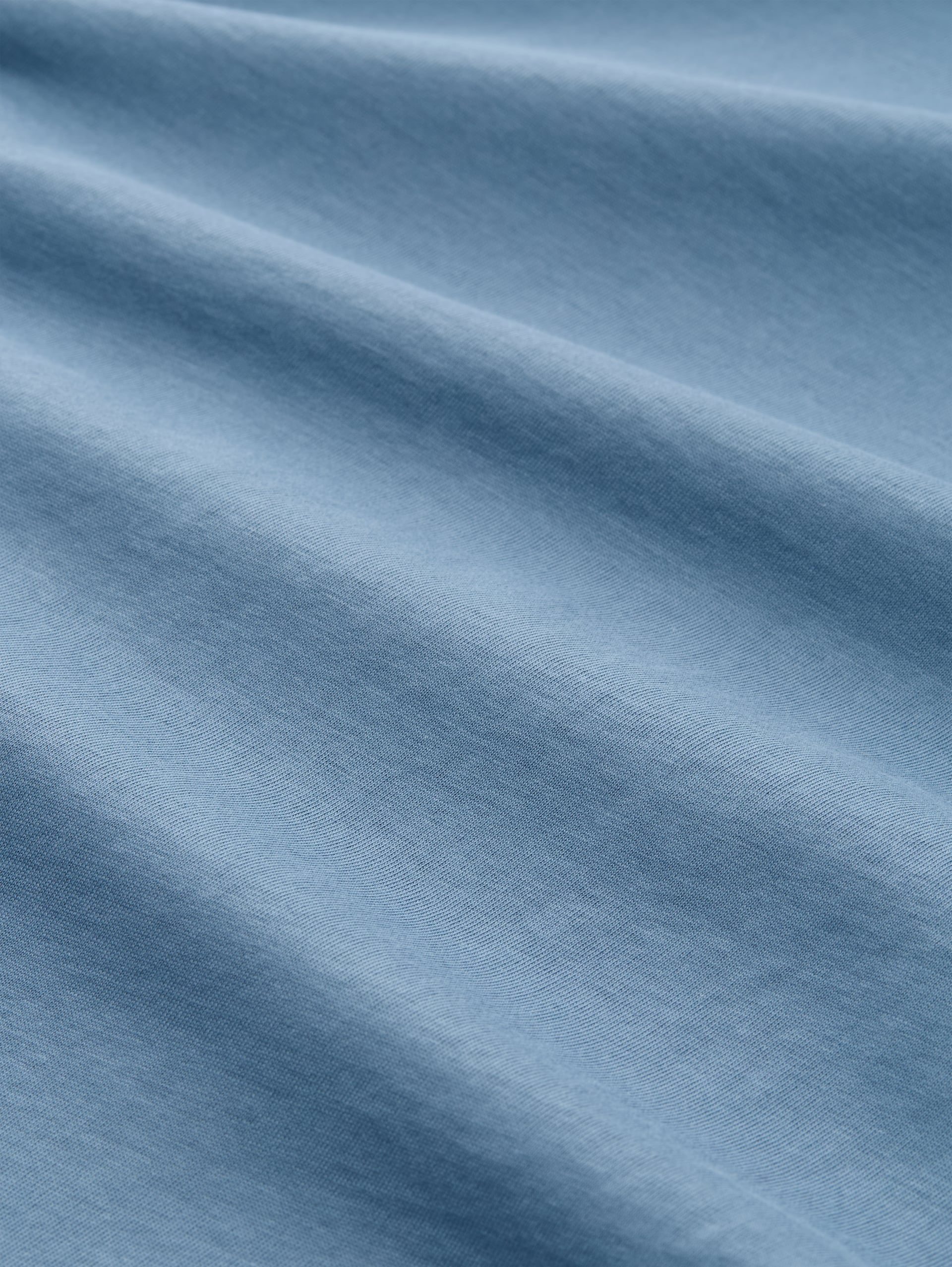Boxy Fit T-Shirt mit Stickerei - spring lake blue - Material-Ansicht