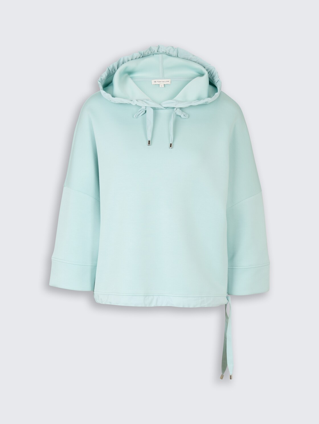 Hoodie Sweatshirt aus Scuba - blue haze - Vorder-Produkt-Ansicht