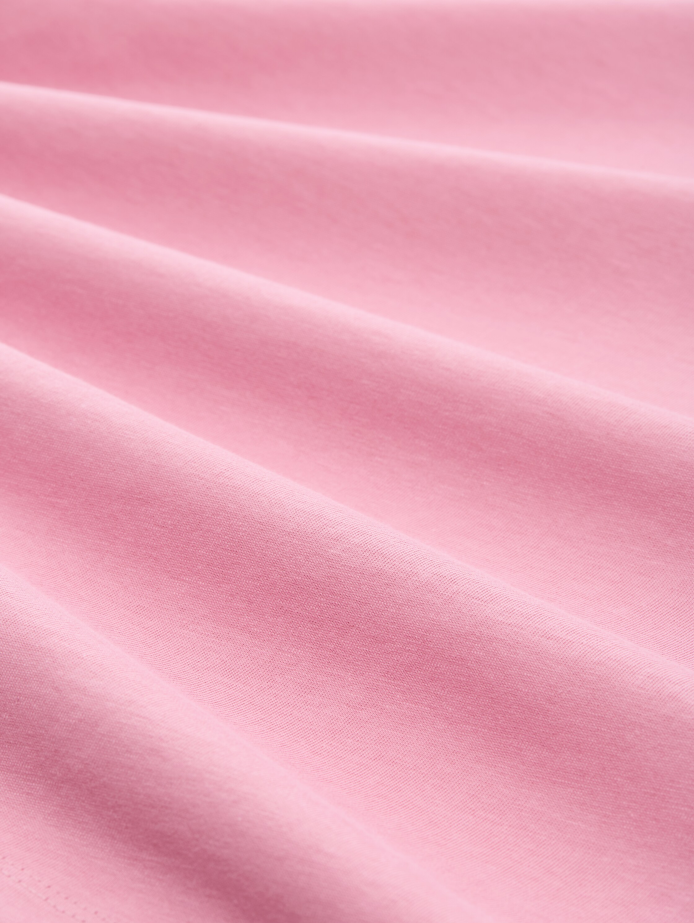 T-Shirt aus Baumwolle - Soft Blush Rose - Material-Ansicht