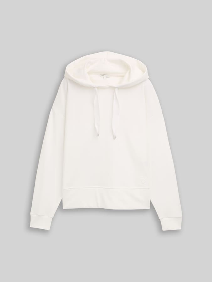 Hoodie Sweatshirt mit Herz-Detail von Women, Whisper White
