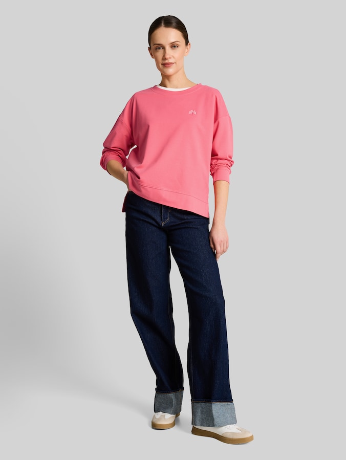 Sweatshirt mit Rückenprint von Women, soft coral pink