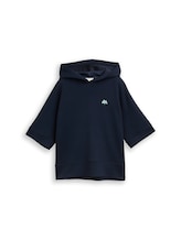Ausgewählt, Hoodie Sweatshirt aus Scuba von Tom Tailor, blau