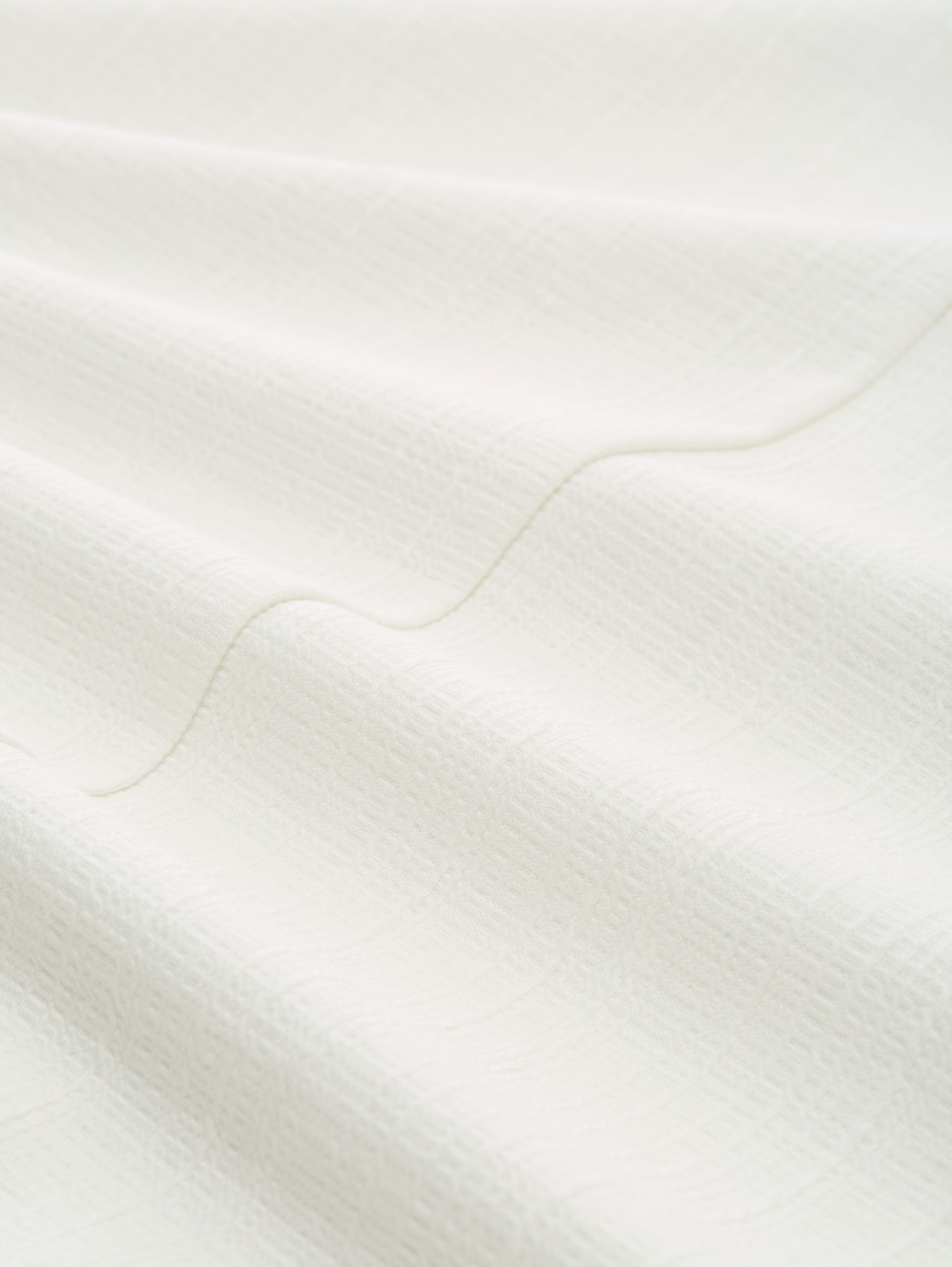 Jacquard Sweatshirt mit V-Ausschnitt - whisper_white - 