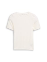 Nicht ausgewählt, Slim Fit Pointelle T-Shirt von , weiß
