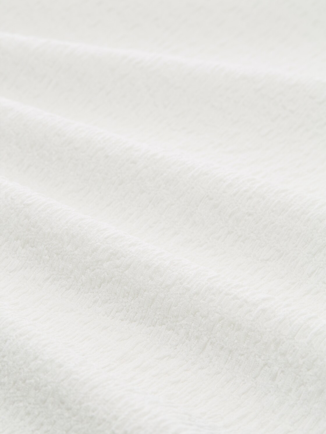 Loose Fit Crinkle Langarmshirt - off white - Material-Ansicht