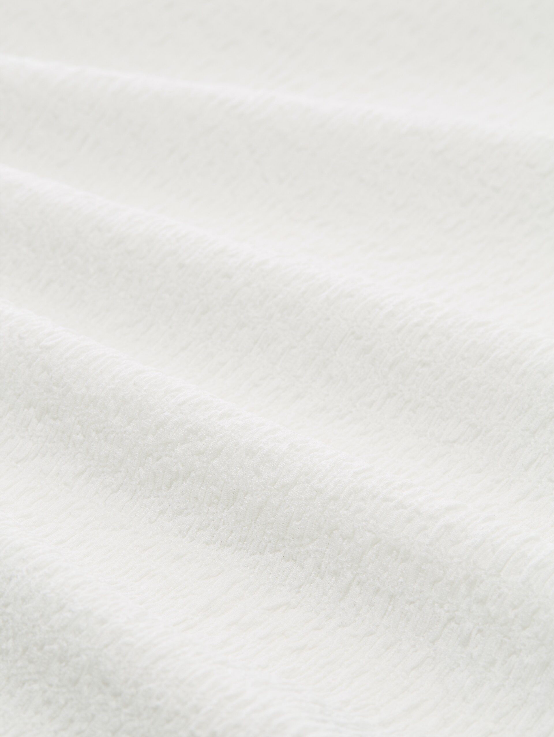 Loose Fit Crinkle Langarmshirt - off white - Material-Ansicht