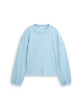 Ausgewählt, Loose Fit Scuba Langarmshirt von Tom Tailor, blau