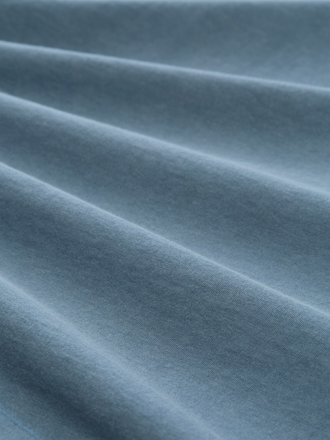 Boxy Fit T-Shirt mit Brusttasche - spring lake blue - Material-Ansicht